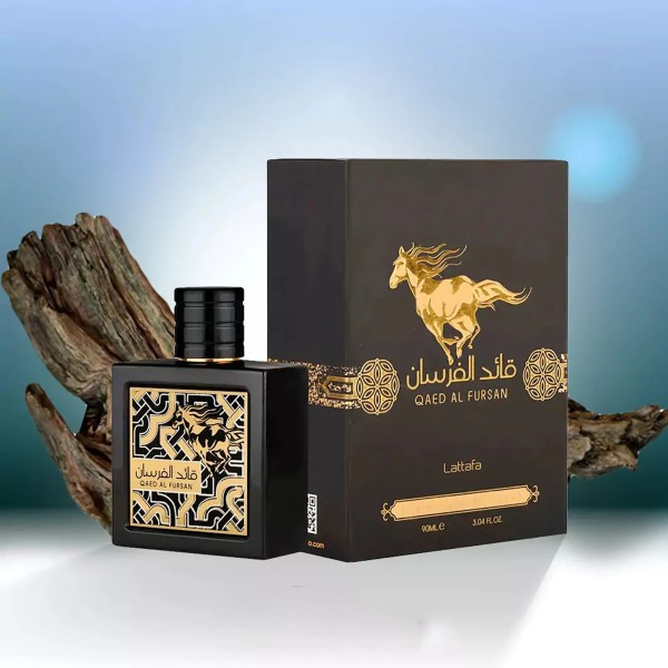 EAU DE PARFUM QAED AL FURSAN BLACK 90ML - LATTAFA